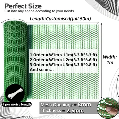 Customizable Plastic Safety Net Balcony Railing Protection Net Baby Halang Kucing Masuk Pe Mesh Plastik Jaring Pagar 阳台网