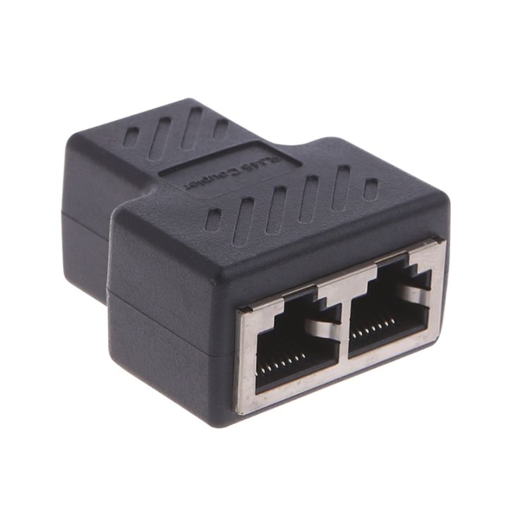 1 untuk 2 Cara-Cara Lan Ethernet Rangkaian Kabel RJ45 Wanita Splitter