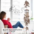 Bigfoot Wind Chimes Outdoor Sasquatch Decor, Deep Tone Soothing Melodic Tones Windchime, Memorial Wind Chimes for Outside with Big Foots Wind Catcher, Best Gifts for Men/Women Porch Garden Decoration. 