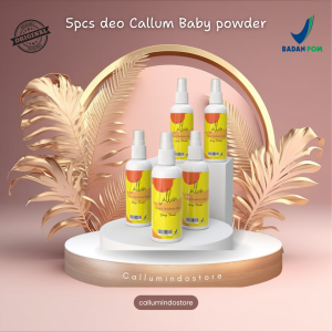Paket 5pcs Deodorant Spray Callum Aroma Baby Powder Penghilang Bau Ketiak Tawas