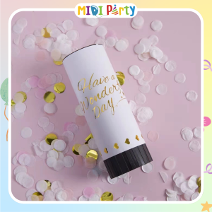 Ống Phụt Kim Tuyến Phụt Kim Tuyến Confetti Sinh Nhật Hoa Đăng Tiệc Tùng Đám Cưới Khai Trương Loại Nhỏ 10 cm