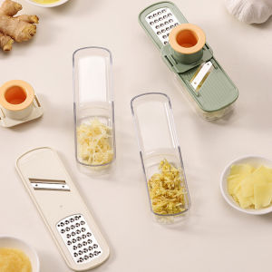 3-in-1 Ginger Garlic Grater with Potato Slicer - Multi-functional Home Vegetable Chopper for Ginger Paste and Minced Garlic