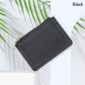 FEELDG Fashion PU Leather Zipper Mini Coin Purse Card Holder Money Bag Short Wallets