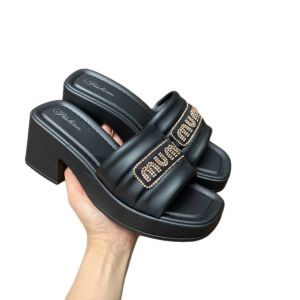 [Hoàn Tiền 15%]DÉP BÁNH MÌ ĐỘN ĐẾ 7CM SIÊU HOT-MUMU -DÉP ĐỘN ĐẾ TĂNG CHIỀU CAO-Dép Lê Phong Cách CÔNG SỞ ĐI MƯA THOẢI MÁI