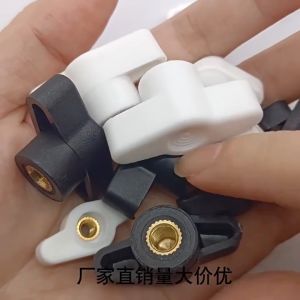 5pcs/lot M4 M5 M6 M8 27# 36# S Plum Bakelite Hand Tighten Nuts Black White plastic Thumb wing Nut Clamping Knob Manual Nut Butterfly Plastic Head Hand Knob Thumb Nut Hand Adjusting Nut Through Hole Blind Hole
