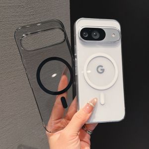 Luxury HD Clear Hard For Magsafe Magnetic Phone Case For Google Pixel 11 10 9 10A Pro XL Wireless Charge Shockproof Bumper Cover
