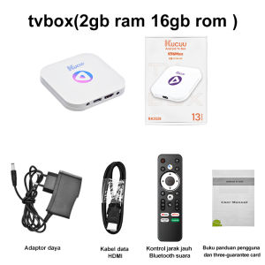 【NEW 2.0】KUCUU Android Tv Box Android 13 OS  Ram 4gb Rom 32gb Wifi 5G/2.4G Smart Tv Box 8K Ultra HD