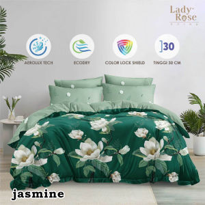 Bed Cover Lady Rose King Size 180x200 Terbaru - Premium Tidak Luntur Halus Lembut dan Original