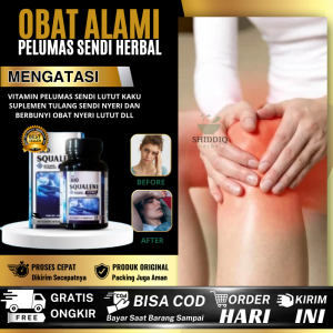 SUPLEMEN PELUMAS SENDI DAN TULANG OBAT PELUMAS PERSENDIAN DAN TULANG MENGURANGI SAKIT LUTUT BENGKAK DAN KAKU NYERI DENGKUL SAAT DI TEKUK PELUMASAN SENDI LUTUT BERBUNYI KOPONG SAKIT LUTUT PENGAPURAN SENDI MEMPERCEPAT PENYEMBUHAN BIO SQUALENE