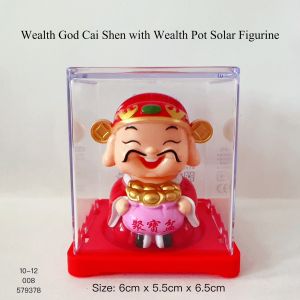 Fengshui Solar Wealth God God Of Wealth Cai Shen Yeh with Wealth Pot Money Bar Ingot Living Room Home Decoration