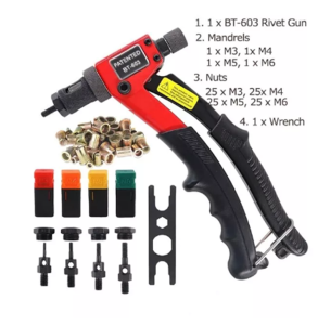 OMJ BT607 Manually tighten the rivet nut gun with the nut manual rivet machine rivet tool kit