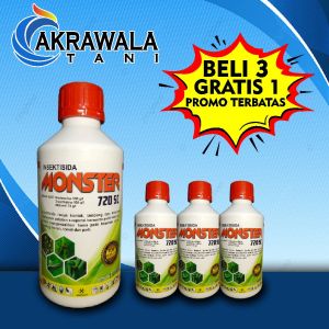 INSEKTISIDA MONSTER 720 SC 1LITER Banyak insektisida efektif Pertanian Pengendalian Hama METOMIL/PREFONOFOS/SIPERMETRIN/ABAMECTIN/AMISTARTOP/SCORE/EMACEL