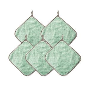 Hanging Towel Cloth Coral Velvet Flower Hand Towels Bathroom Cleaner Kitchen Absorbent Dishcloth
