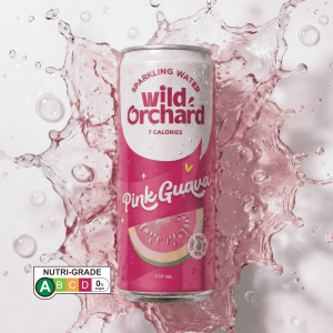 Wild Orchard Sparkling Water Pink Guava 6 x Cans