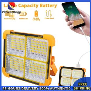 Vktech Bright 400W LED Solar Floodlight - Ideal Waterproof Camping Lantern for Outdoor Activities and Emergency Repairs - Reliable IP66 Protection
