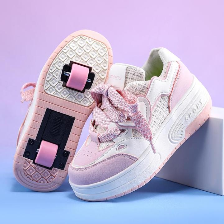 Roller Skate for Kids Boys Girls Wheelies Sneakers with Detachable