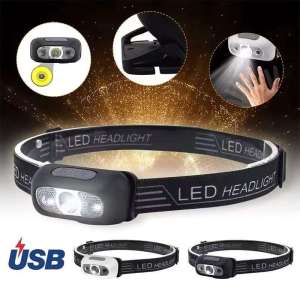 [ BorongPro ] 10000lm LED Motion Sensor Headlamp COB XPE Waterproof USB Rechargeable Camping Induction Head Light