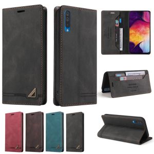 Ốp lật cho Samsung Galaxy A10 a10s A20 a20s A30 a30s A50 a50s A70 vỏ điện thoại ví da Doanh Nhân nhựa TPU mềm khe đựng thẻ