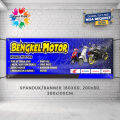 Spanduk Banner MMT Bengkel Motor Service Motor Variasi Modif Motor Cuci Steam Motor Dan Mobil. 