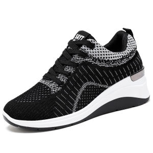 [Free Shipping] WomenS Spring New Collection: WomenS Shoes With Hidden Heel Trendy Sneakers Breathable Thick-Soled Athletic Shoes For Women