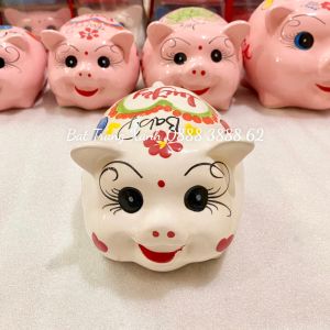 Heo/Lợn Đất Tiết Kiệm Đủ Size (Kèm video ảnh thật) - Hàng Gốm Sứ Bát Tràng Vẽ Tay