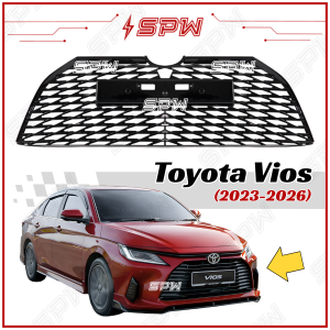 Toyota Vios Ativ AC100 (2023-2026) Front Grill Lower Grill Honeycomb Mesh-Design Sarong Sarung Depan Exterior Decoration Car Accesssories 2023 2024 2025 2026