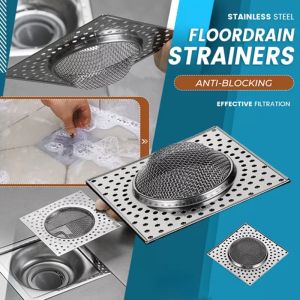 1PCS Household Stainless Steel Sink Filter Pool Bathtub Bathroom Sewer Floor Drain Kitchen Anti-clog Slag Strainer Accessories