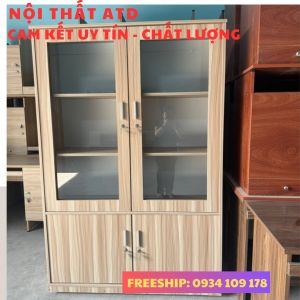 Tủ hồ sơ gỗ mdf cao cấp đựng sách tài liệu văn phòng công ty bền đẹp sang trọng
