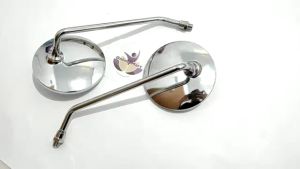 Spion Yamaha FAZZIO Model Bulat Tangki Panjang Full Chrome