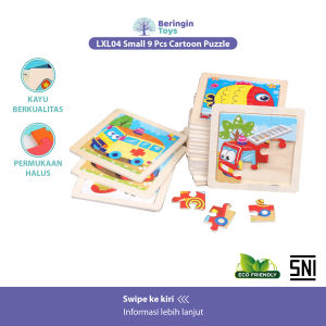 Beringin Toys Small 9 Pcs Cartoon Puzzle / Mainan edukasi anak/ Jigzaw Puzzle 9 Keping/ Mainan Edukasi Puzzle