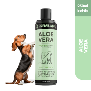 Aloe Vera Pet Shampoo 2-in-1 Shampoo & Conditioner - Soothing Deep Cleansing Moisturizing for Dogs and Cats 250ml