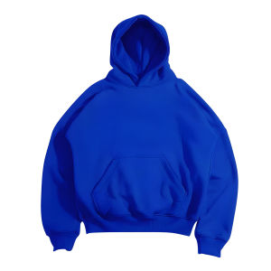 ZERTICO HOODIE BOXY OVERSIZE POLOS BASIC BIRU