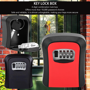 READY MOOL Brankas Rak Kotak Kunci dinding Kode luar ruangan Safety Box 4 Digit Password ML4