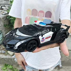 [100% Original] Remote Control Car 1/24 RC Police Car Electric Cop Car Toys for Kids Boys Gifts