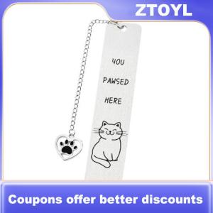 【ZTOYL】 1PC dễ thương Cat Dog bookmark cho mèo người yêu thép không gỉ Bookmark đọc đánh dấu văn phòng phẩm cho những người yêu sách