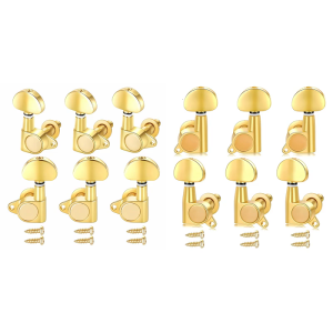 6Pcs Metal Guitar Tuning Pegs Zinc Alloy Guitar Machine Heads Knobs Tuner Replacement Guitar Accessories Enduring