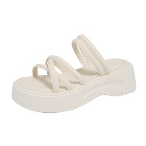 Free Shipping Trendy Platform Sandals For Women New Summer Styles With A Sophisticated Look Suitable For Wearing With Dresses And Can Be Worn Both At Work And For Casual Occasions