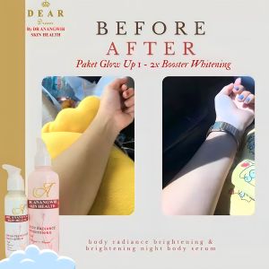 Paket Glow Up 1 Body Lotion Brightening + Night Body Serum - HB Pemutih Glowing - DR ANANGWIB