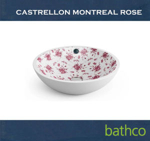 Bathco-bathroom Kitchen Wash Basin Castrellon Montreal Rose