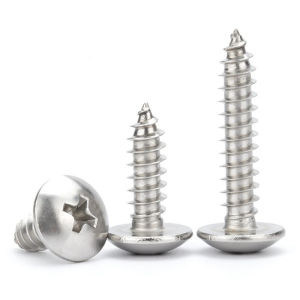 M5 M5.5 304 Stainless Steel Cross Recessed Truss Head Self Tapping Screw Phillips Mushroom Head Wood Screws