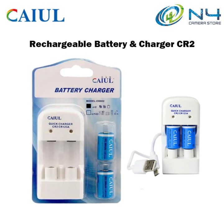Fuji Instax Instax Battery Charger CAIUL CR2 Rechargeable Battery