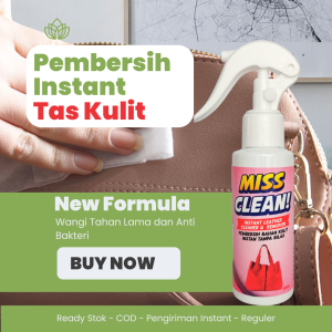 Pembersih Instan Tas Dompet Bahan Kulit by Miss Clean