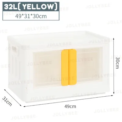 Jollybee Big Plastic Cabinet Storage Drawer with Twin Door For Versatile Use/ Assembly Free/ Free Combination Of Tiers