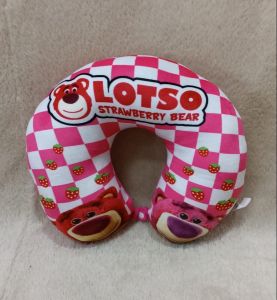 Dreamtoys96 Bantal Leher Lotso Print Headrest Traveling