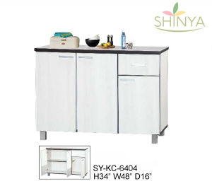 [PRE-ORDER] Modern Kitchen Cabinet 4ft - Brand New - 4 Colors Available - H34" W48" D16" - Ceramic Top - Free Delivery & Installation