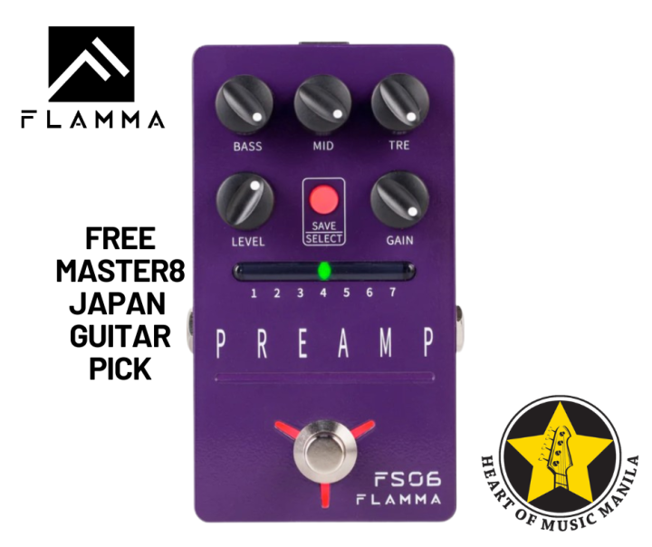 FLAMMA FS06 PREAMP Guitar Effects Pedal I Flamma Innovation I