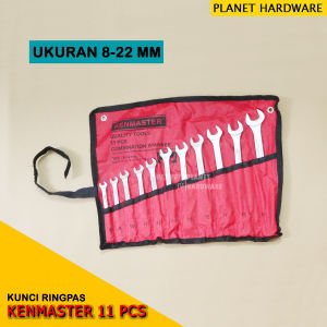 Kunci Ring Pas Kenmaster 11 Pcs 8-22/8-24 mm Chrome