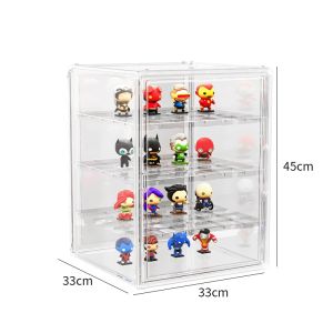 Popmart Display Box Acrylic Display Box Display Stand Popmart Box Molly Figurine Display Case Blind Box Removeable Ladder