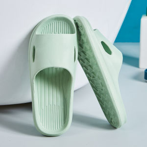 [Free Shipping] Lightning Warehouse Slippers For Women Indoor Home Shoes Sandals For Men CoupleS Anti-Slip Summer Home Use New Flat-Soled Home Shoes