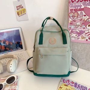 (Free Gantungan Boenka) Tas Wanita Ransel Backpack Korea Sekolah Anak Remaja Perempuan Populer Virall Terbaru Korean style